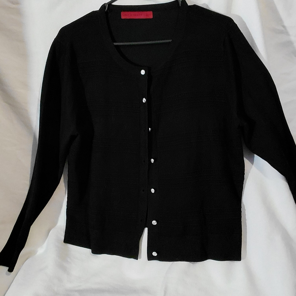 Scarlett Women's Black Button-Up Cardigan